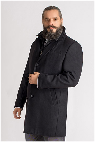 Abrigo, Abrigos y Gabardinas, 109352, NEGRO