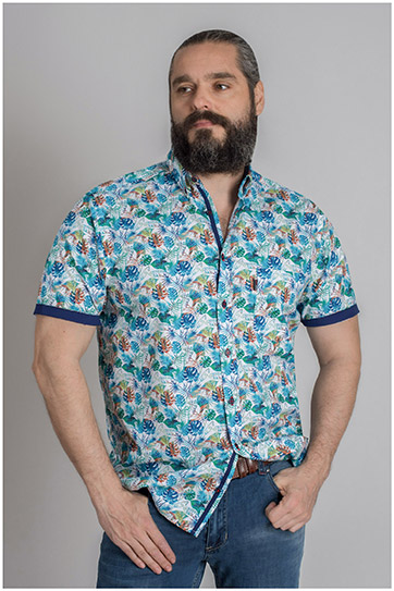 Camisas, Sport Manga Corta, 109591, MARINO