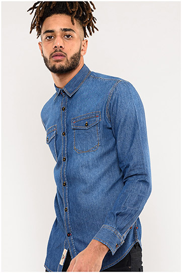 Camisas, Sport Manga Larga, 112109, INDIGO