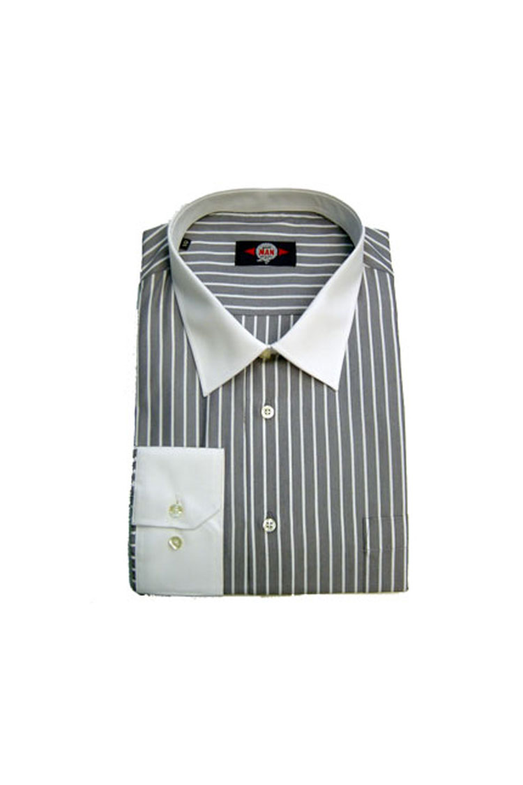 Camisas, Vestir Manga Larga, 104179, GRIS MEDIO | Zoom