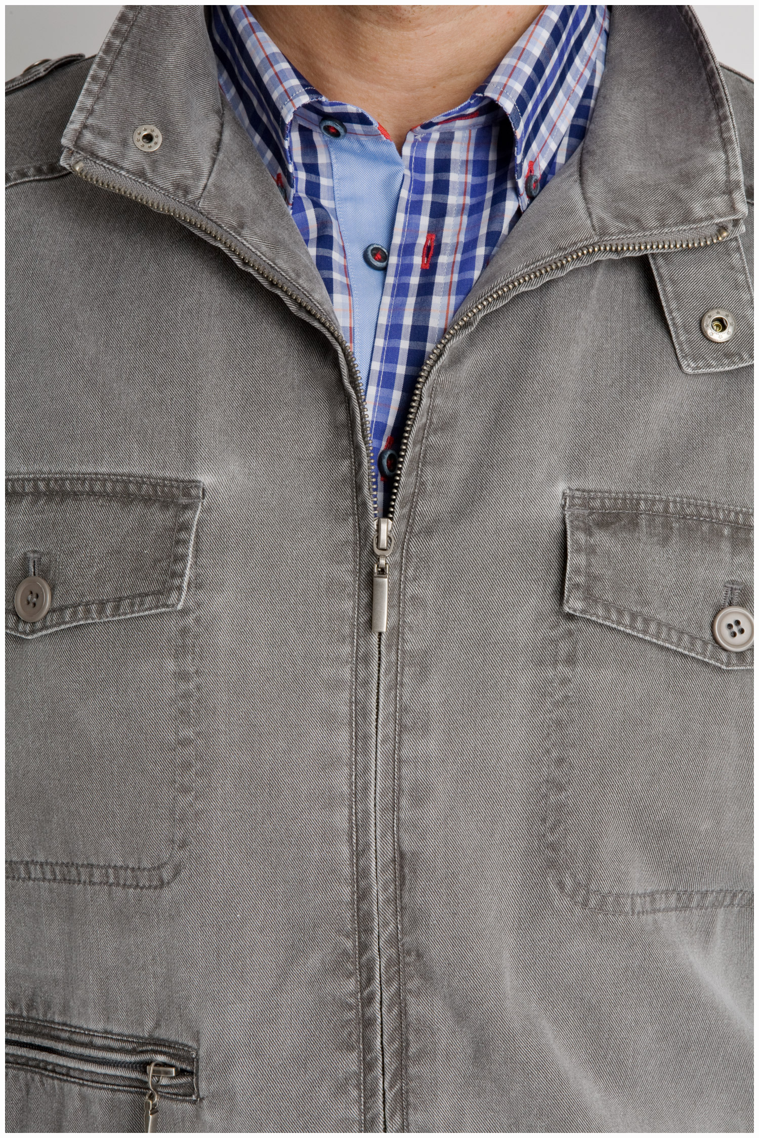 Abrigo, Parkas y Chalecos Finos, 104331, GRIS MEDIO | Zoom