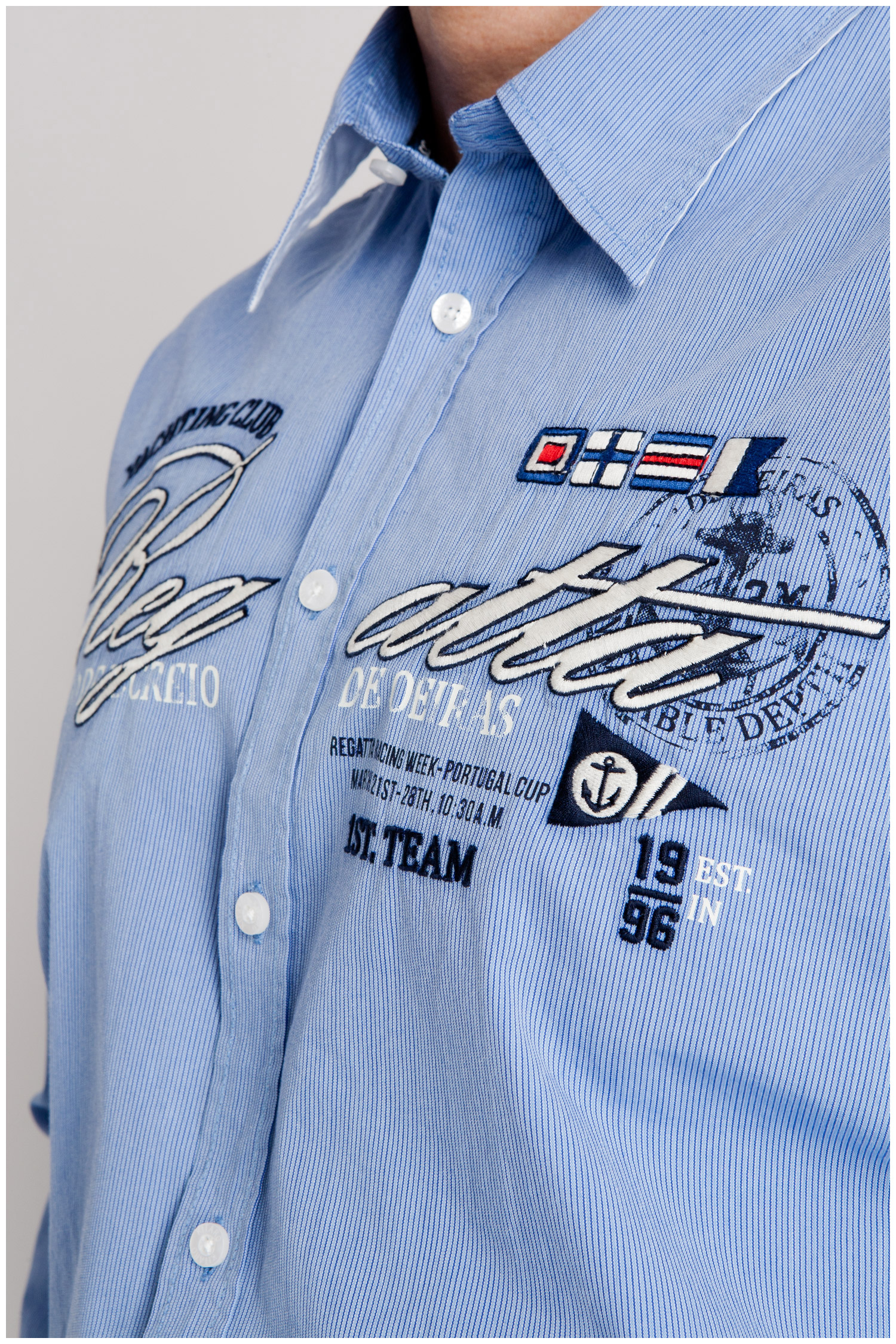 Camisas, Sport Manga Larga, 107008, CELESTE | Zoom