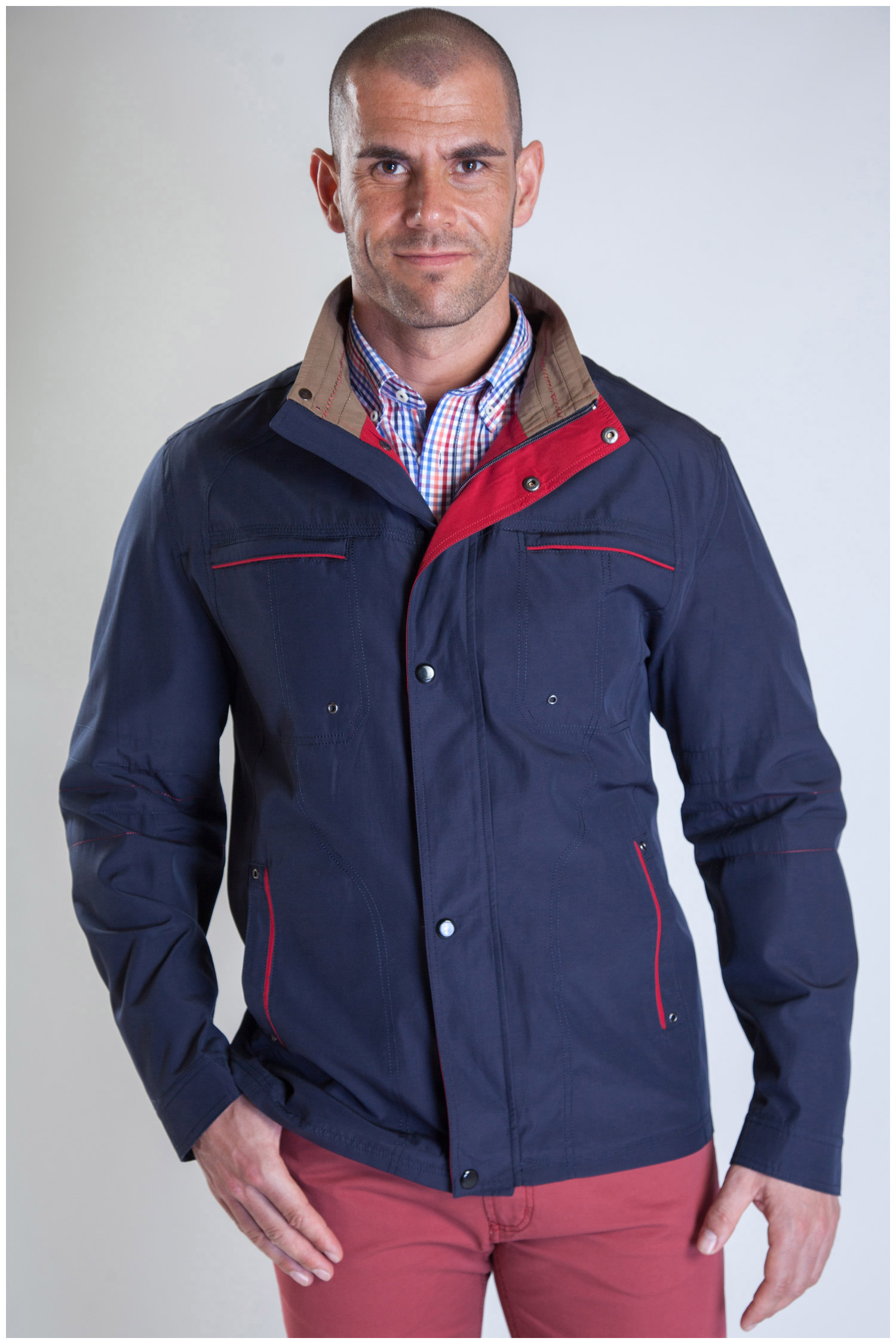 Abrigo, Parkas y Chalecos Finos, 107278, MARINO | Zoom