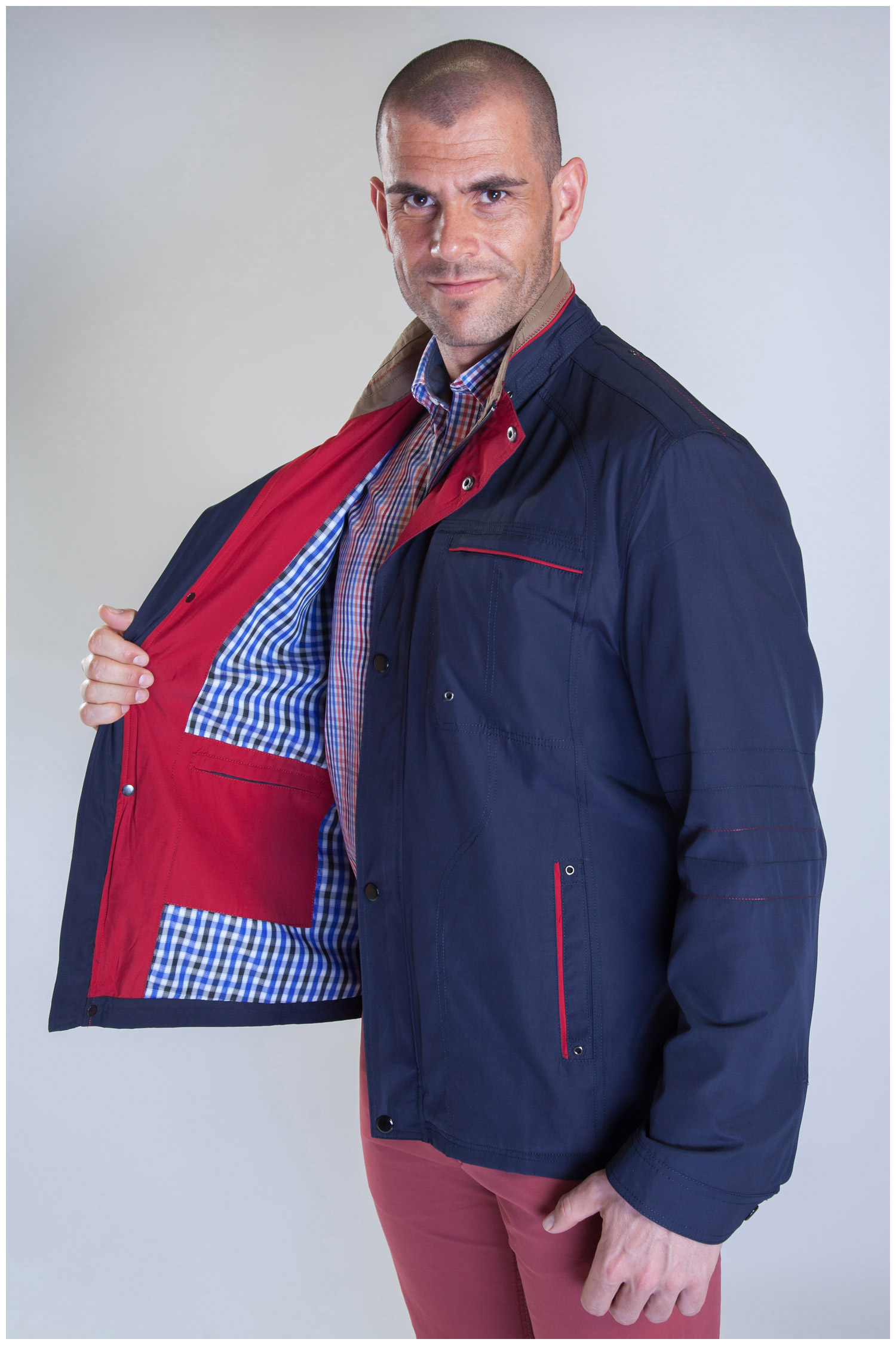 Abrigo, Parkas y Chalecos Finos, 107278, MARINO | Zoom