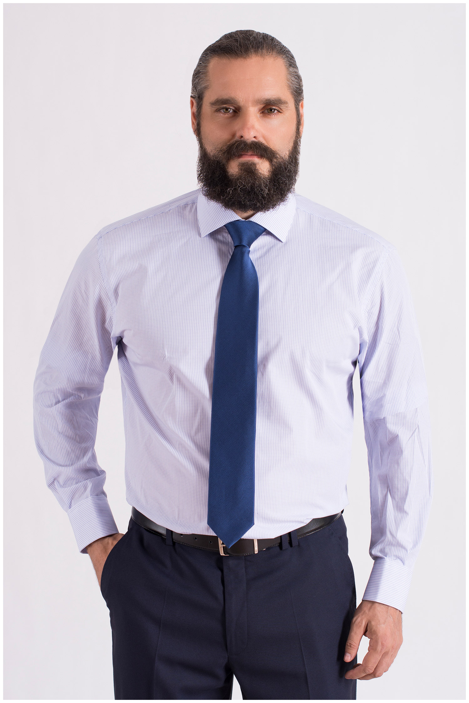 Camisas, Vestir Manga Larga, 108662, CELESTE | Zoom
