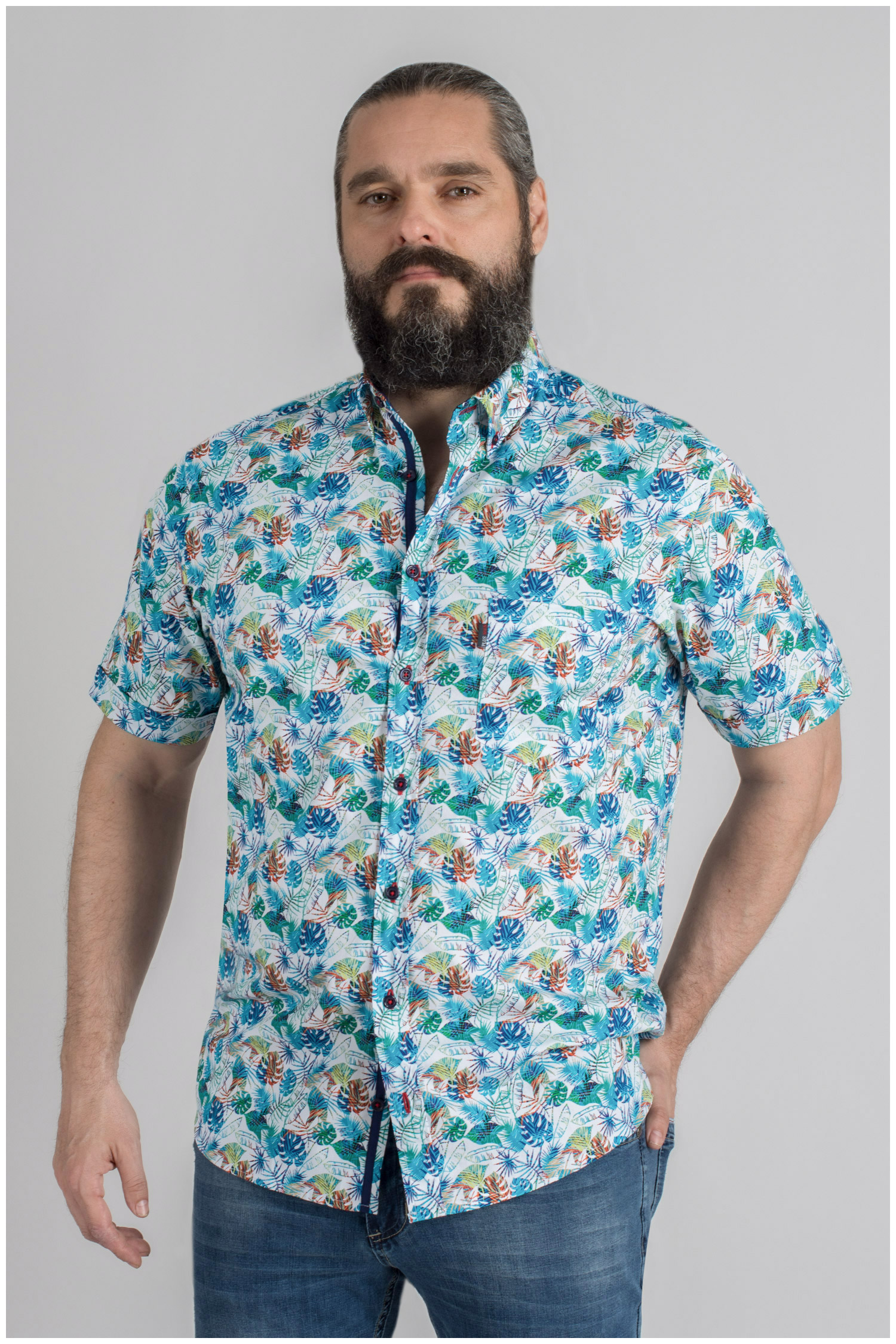 Camisas, Sport Manga Corta, 109591, MARINO | Zoom