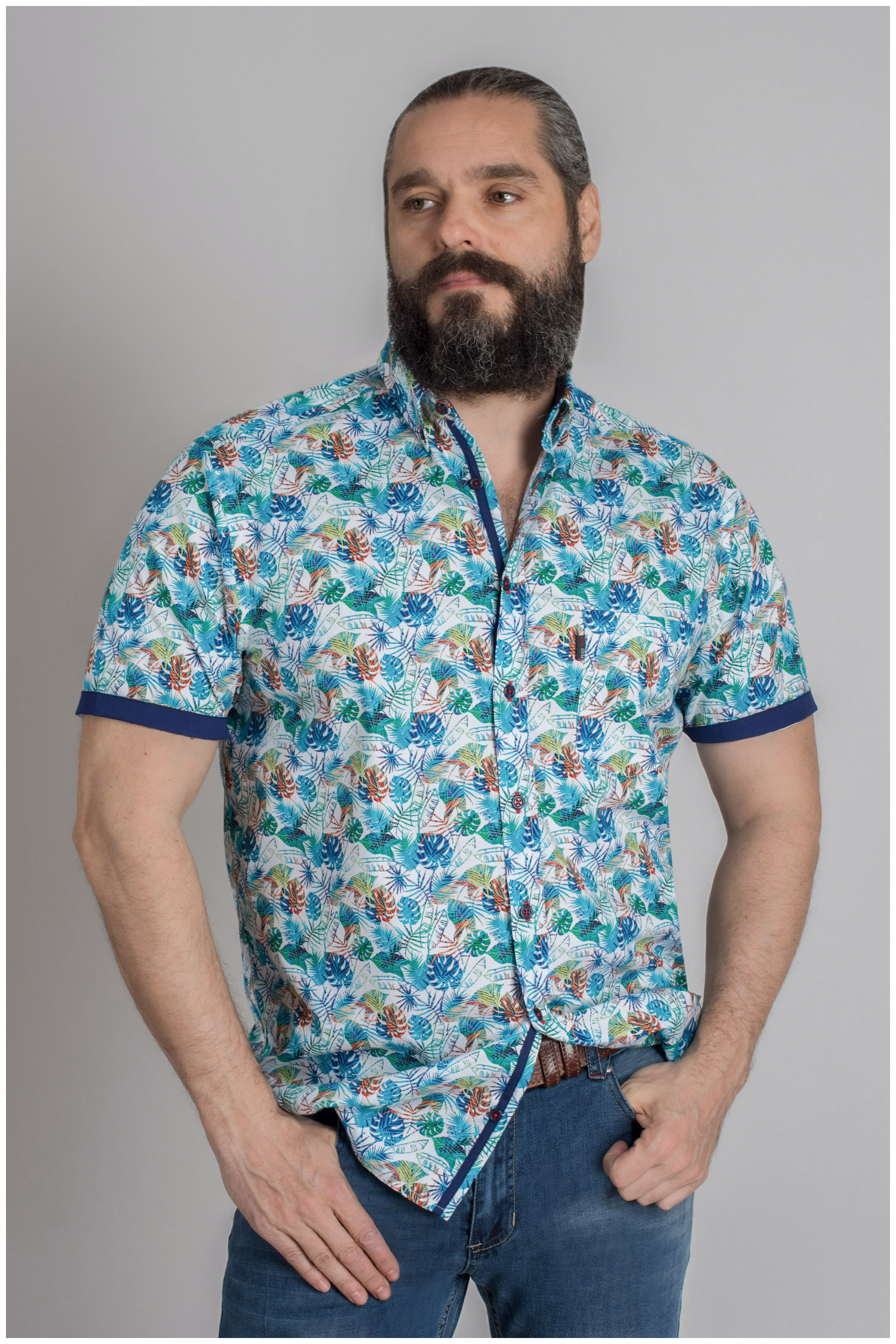 Camisas, Sport Manga Corta, 109591, MARINO | Zoom