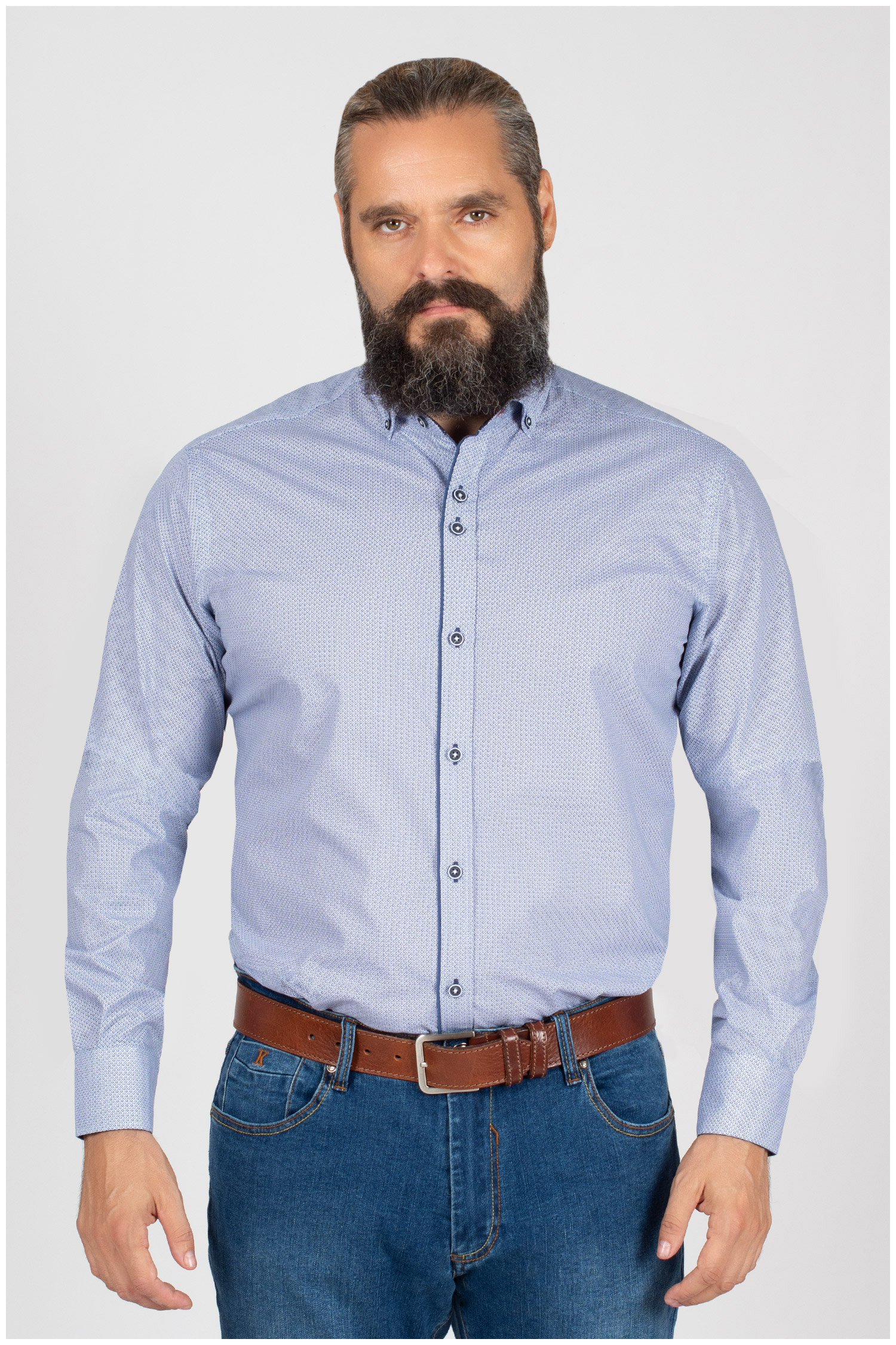 Camisas, Sport Manga Larga, 109845, MARINO | Zoom