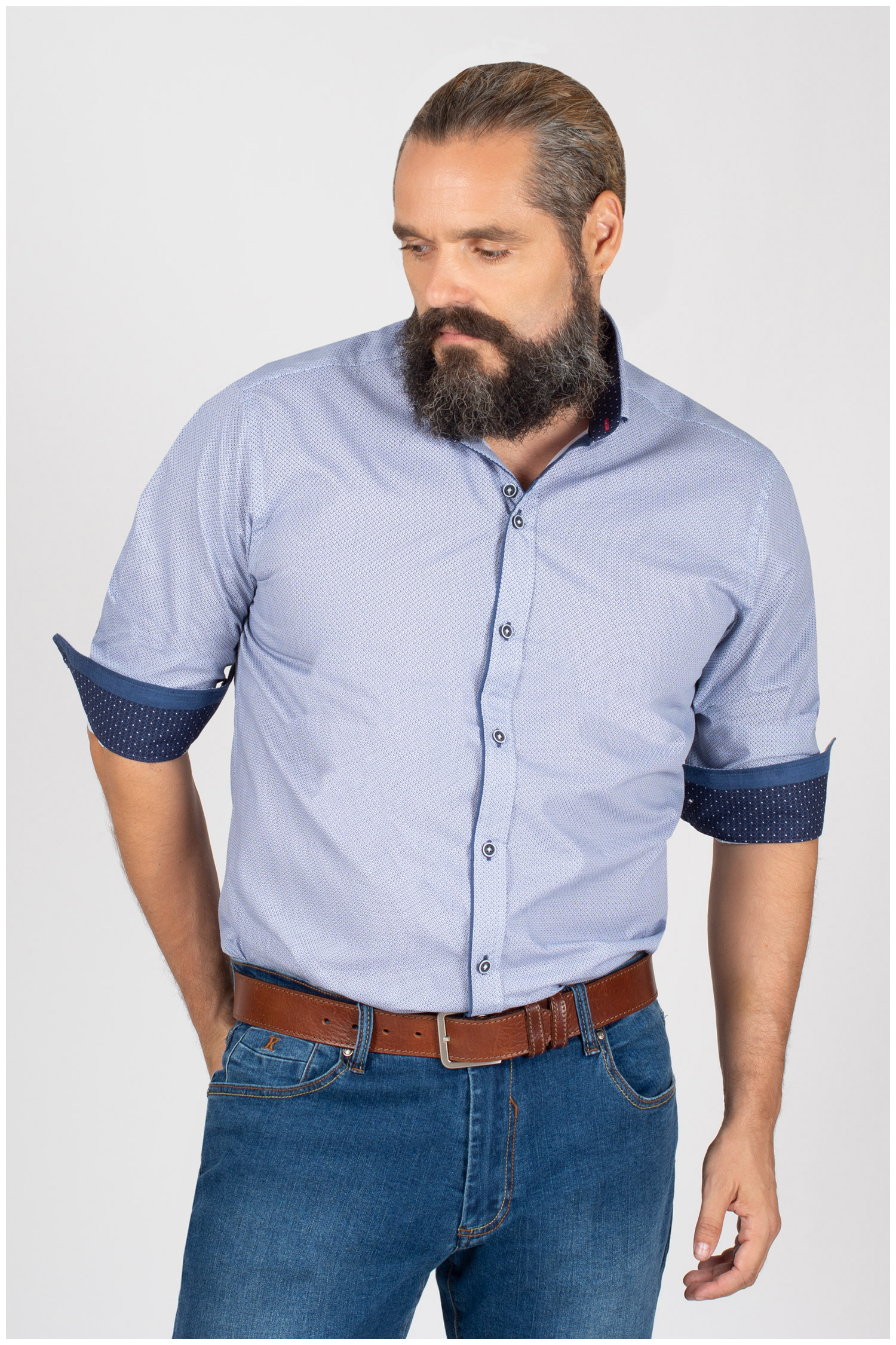 Camisas, Sport Manga Larga, 109845, MARINO | Zoom