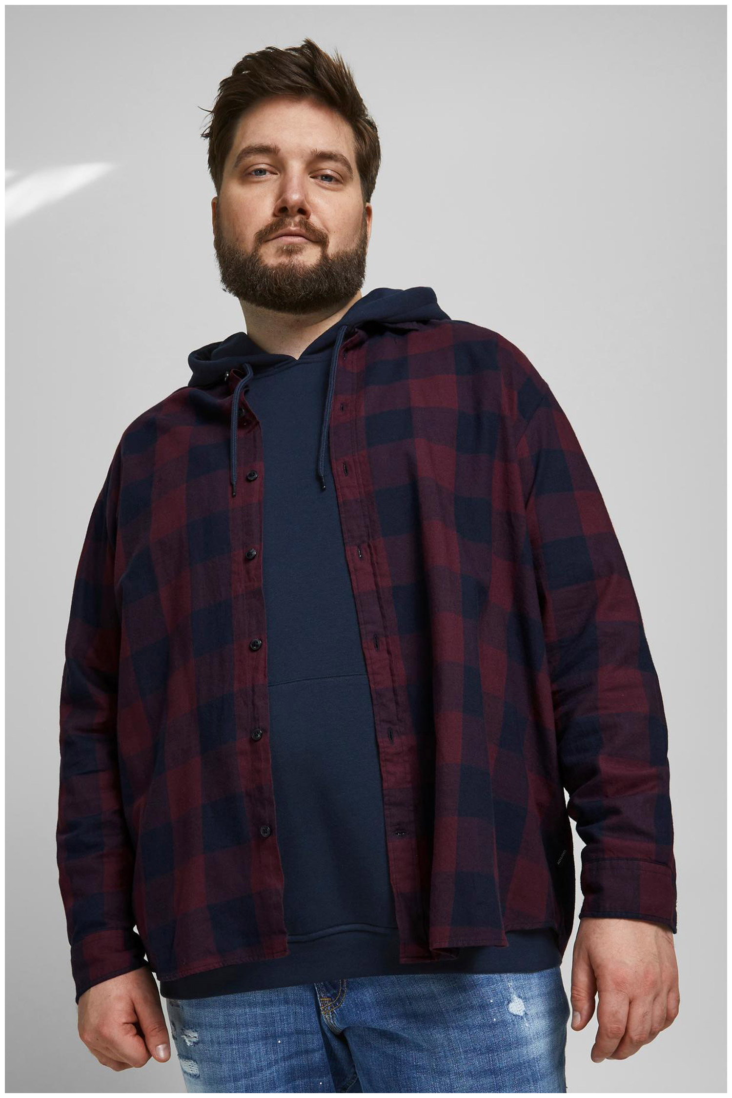 Camisas, Sport Manga Larga, 110943, GRANATE | Zoom