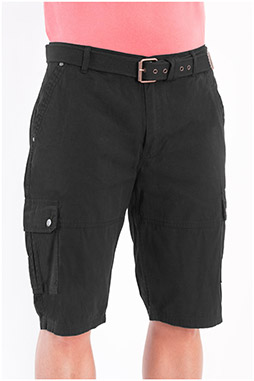 Pantalones, Bermudas, 107882, NEGRO