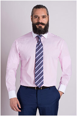 Camisas, Vestir Manga Larga, 107968, ROSA