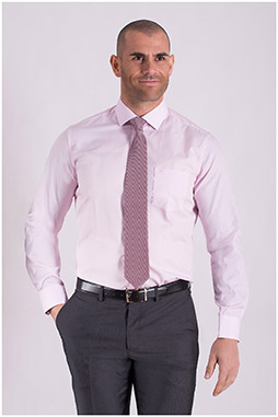 Camisas, Vestir Manga Larga, 108505, ROSA