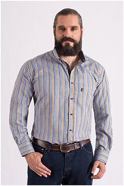 Camisas, Sport Manga Larga, 108553, BEIGE