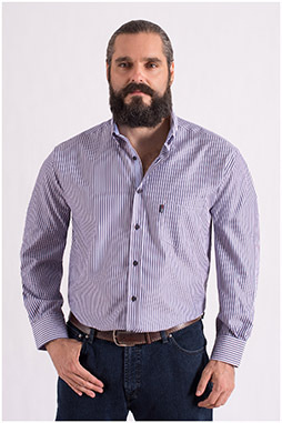 Camisas, Sport Manga Larga, 108554, MARINO