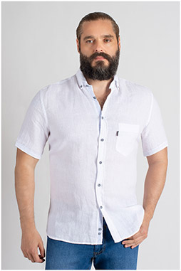 Camisas, Sport Manga Corta, 109619, BLANCO