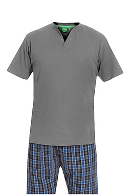 Homewear, Pijama M. Corta, 110413, GRIS MEDIO