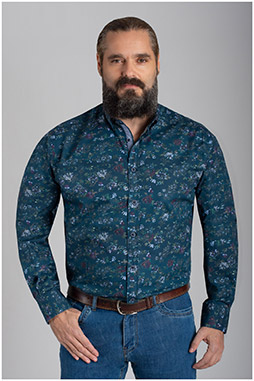 Camisas, Sport Manga Larga, 110481, MARINO