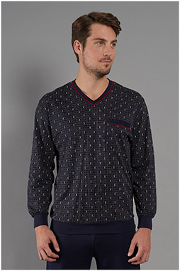Homewear, Pijama M. Larga, 111057, MARINO
