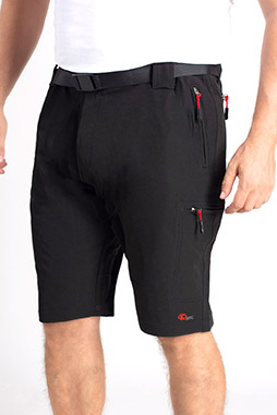 Pantalones, Bermudas, 111492, NEGRO