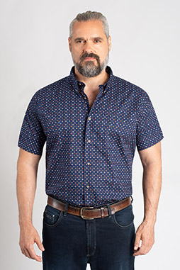 Camisas, Sport Manga Corta, 111527, MARINO