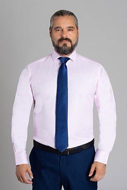 Camisas, Vestir Manga Larga, 111589, ROSA