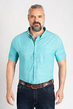 Camisas, Sport Manga Corta, 111623, TURQUESA