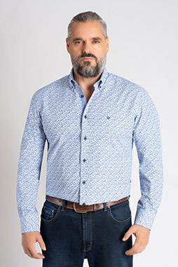 Camisas, Sport Manga Larga, 113071, MARINO