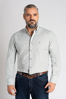 Camisas, Sport Manga Larga, 113071, VERDE