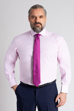 Camisas, Vestir Manga Larga, 113297, ROSA