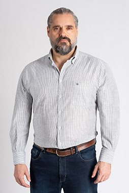 Camisas, Sport Manga Larga, 113300, OLIVA