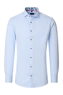 Camisas, Vestir Manga Larga, 113318, CELESTE