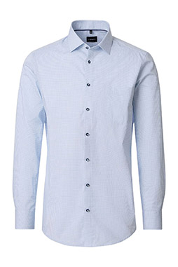 Camisas, Vestir Manga Larga, 113379, CELESTE
