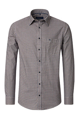 Camisas, Sport Manga Larga, 113381, MARRON