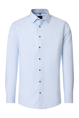 Camisas, Vestir Manga Larga, 113490, CELESTE
