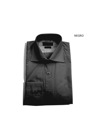 Camisas, Vestir Manga Larga, 103422, NEGRO