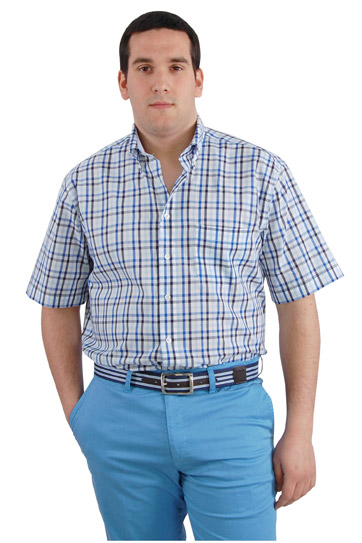 Camisas, Sport Manga Corta, 106569, MARINO