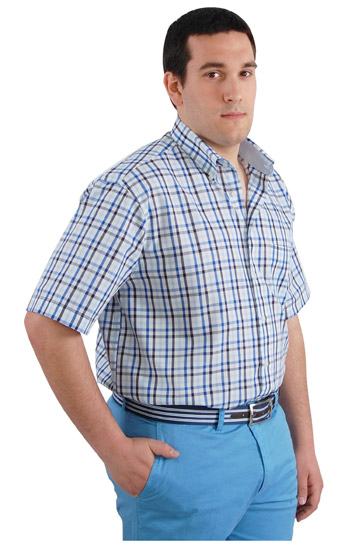 Camisas, Sport Manga Corta, 106569, MARINO