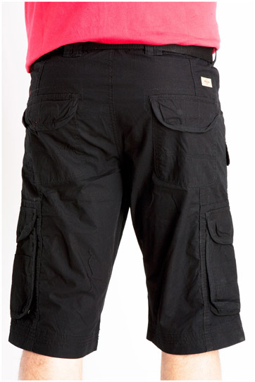 Pantalones, Bermudas, 106840, NEGRO