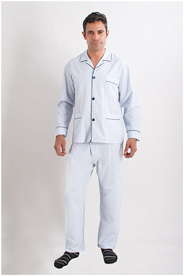 Homewear, Pijama M. Larga, 107612, CELESTE