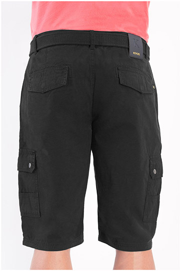 Pantalones, Bermudas, 107882, NEGRO