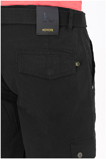 Pantalones, Bermudas, 107882, NEGRO