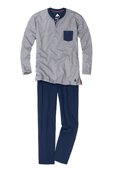 Homewear, Pijama M. Larga, 108189, GRIS MEDIO