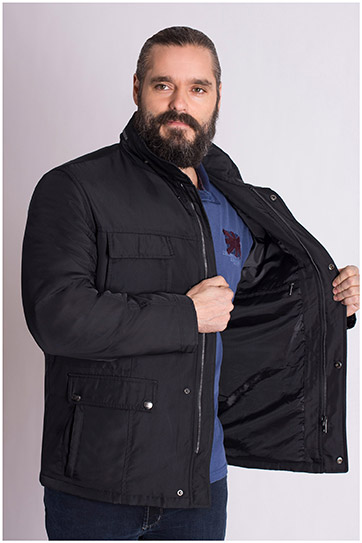 Abrigo, Chaquetones y Piel, 108569, NEGRO