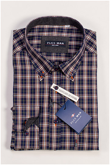 Camisas, Sport Manga Larga, 109337, MARINO