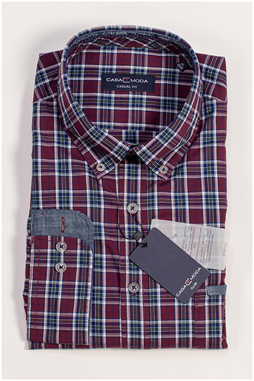 Camisas, Sport Manga Larga, 109398, GRANATE