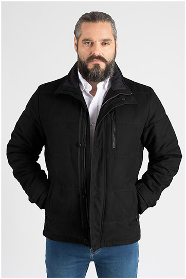 Abrigo, Chaquetones y Piel, 109782, NEGRO