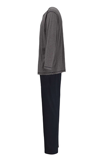 Homewear, Pijama M. Larga, 110578, GRIS MEDIO