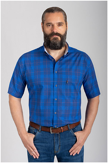 Camisas, Sport Manga Corta, 110873, MARINO