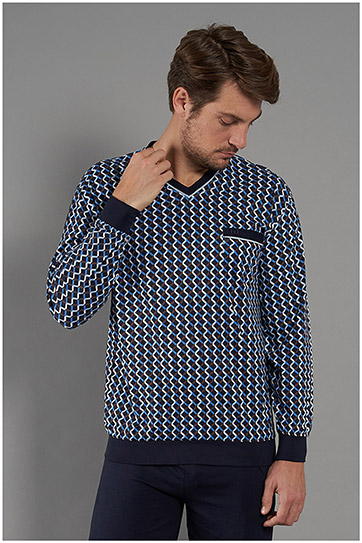 Homewear, Pijama M. Larga, 111059, MARINO